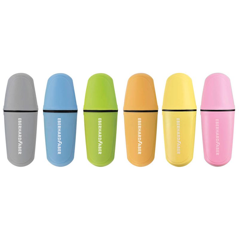 EBERHARD FABER Pastell Mini Textmarker farbsortiert, 6 St.