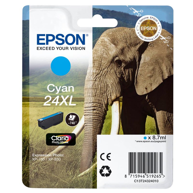 EPSON 24XL / T2432XL  cyan Druckerpatrone