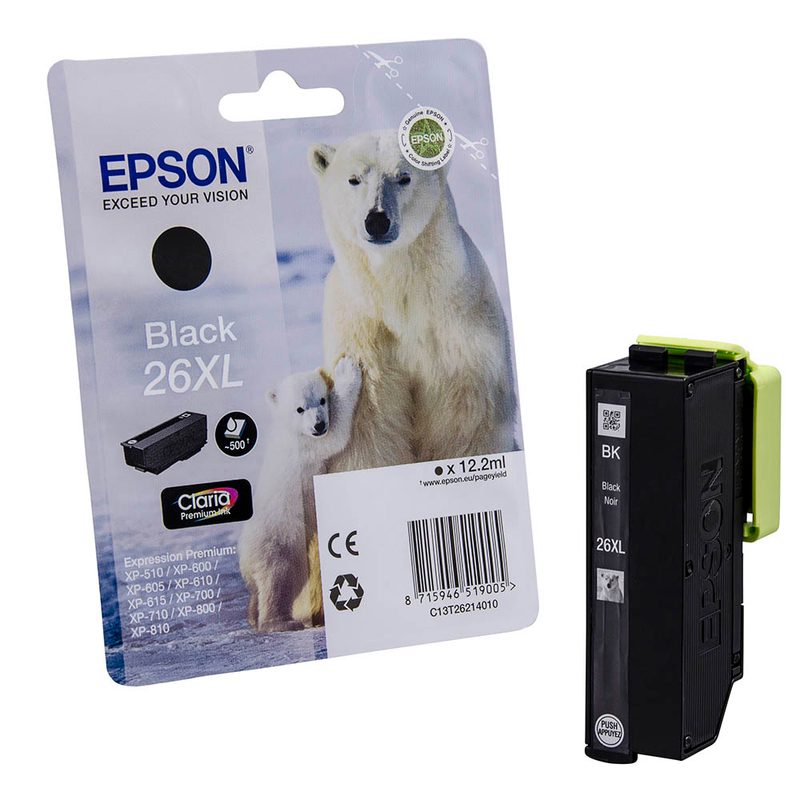 EPSON 26XL / T2621XL  schwarz Druckerpatrone