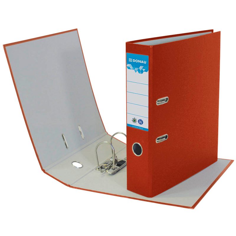 DONAU Öko Ordner rot Karton 7,5 cm DIN A4