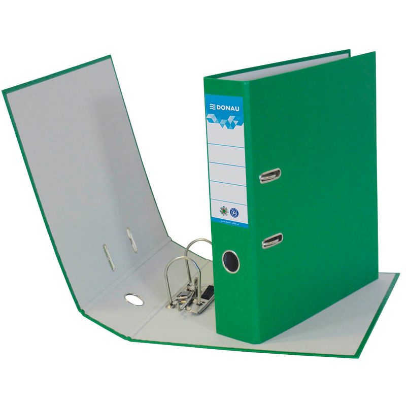 DONAU Öko Ordner grün Karton 7,5 cm DIN A4