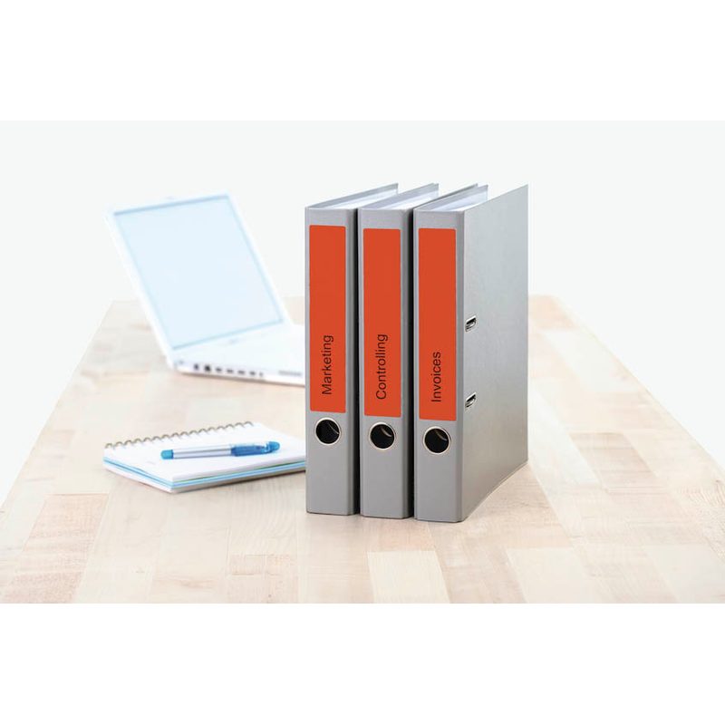 140 HERMA Ordneretiketten 5092 rot