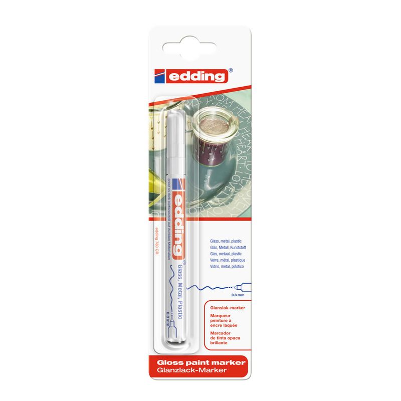 edding 780 Lackmarker weiß 0,8 mm, 1 St.
