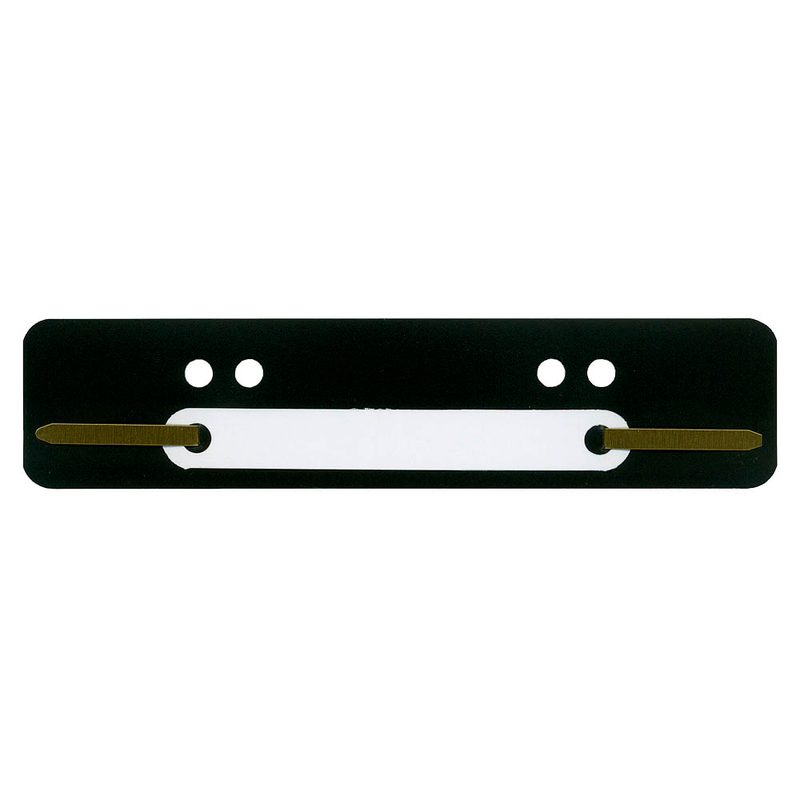 100 Wekre Heftstreifen schwarz Kunststoff