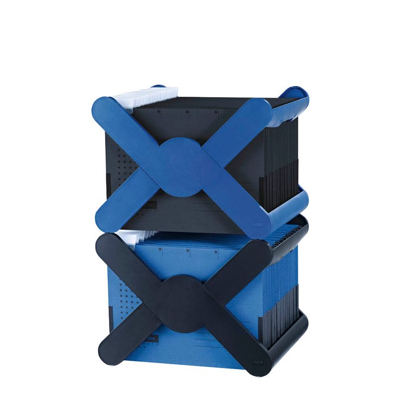 HAN Hängeregistraturkorb ohne Mappen X-CROSS blau