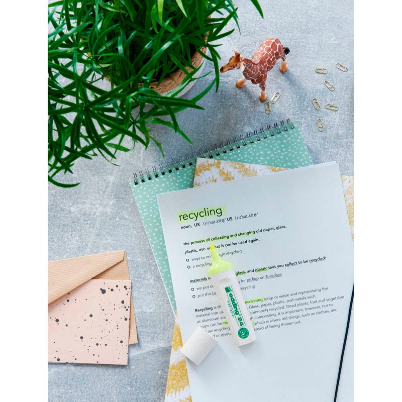 edding Highlighter 24 EcoLine pastell Textmarker gelb, 1 St.
