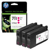 thumb-HP 711 (CZ135A) magenta Druckerpatronen, 3er-Set