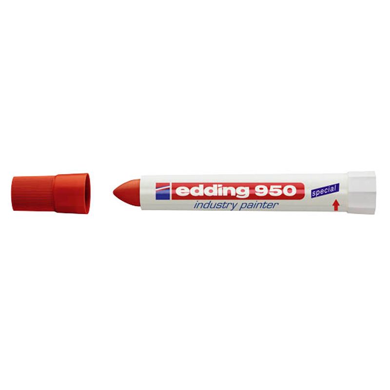 edding 950 Industriemarker rot 10,0 mm, 1 St.