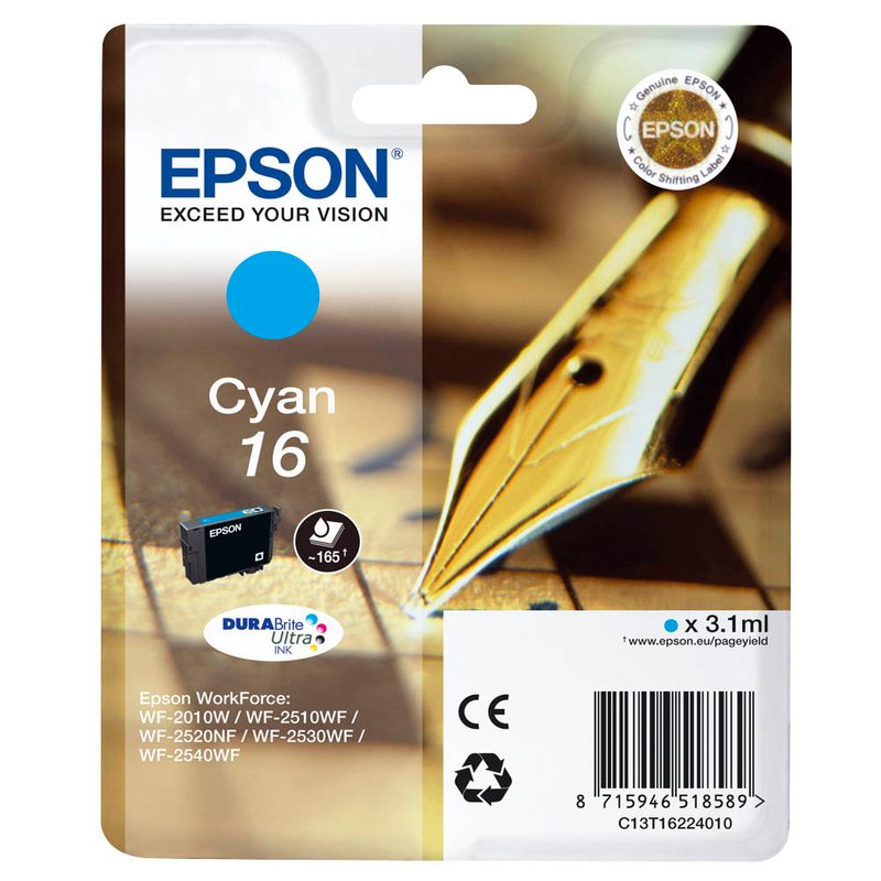 EPSON 16 / T1622 cyan Druckerpatrone