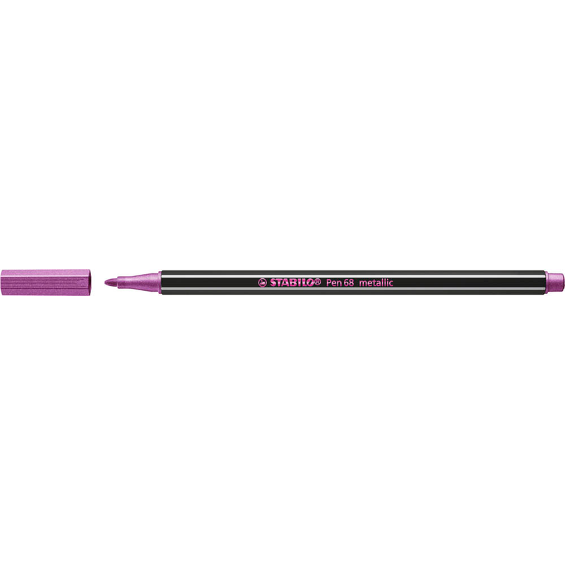 STABILO Pen 68 metallic Filzstift pink, 1 St.