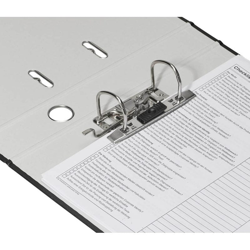 DONAU Klassik Ordner schwarz Karton 7,5 cm DIN A4