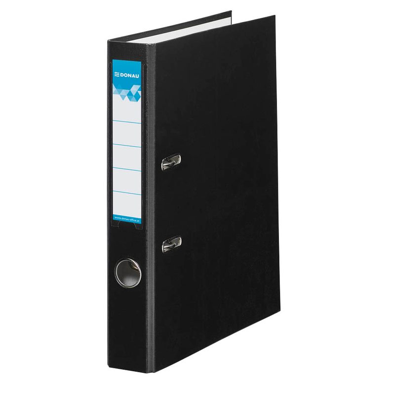 DONAU Klassik Ordner schwarz Karton 7,5 cm DIN A4