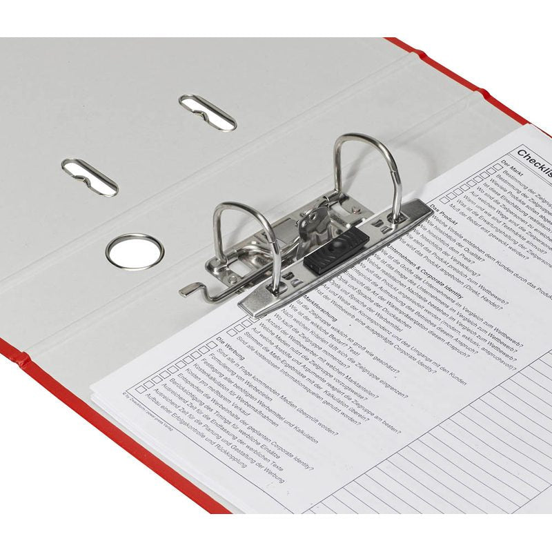 DONAU Klassik Ordner rot Karton 7,5 cm DIN A4