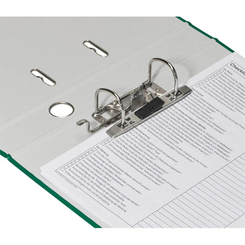 DONAU Klassik Ordner grün Karton 7,5 cm DIN A4