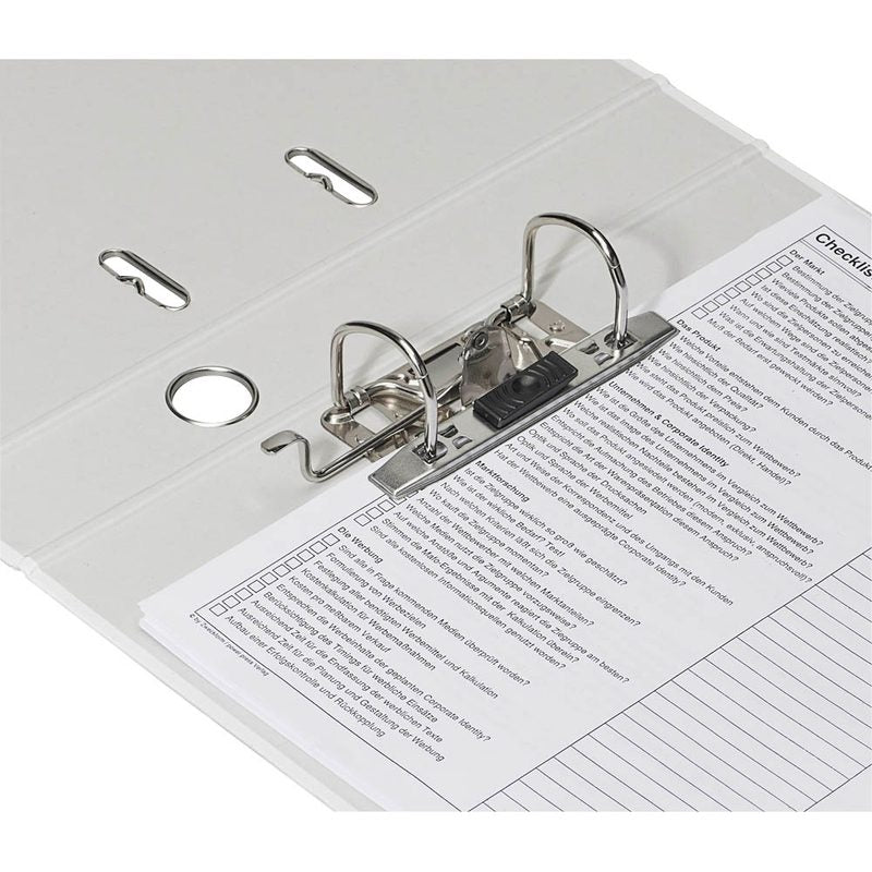 DONAU Klassik Ordner weiß Karton 7,5 cm DIN A4