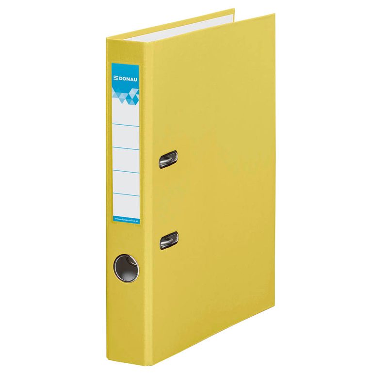 DONAU Klassik Ordner gelb Karton 7,5 cm DIN A4