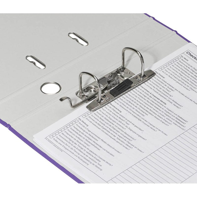 DONAU Klassik Ordner lila Karton 7,5 cm DIN A4