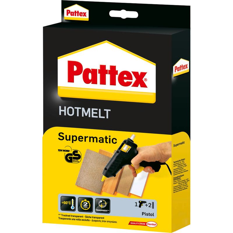 Pattex Supermatic Hot Melt Heißklebepistole schwarz