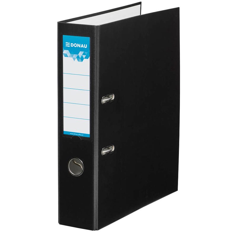 DONAU Klassik Ordner schwarz Karton 5,0 cm DIN A4