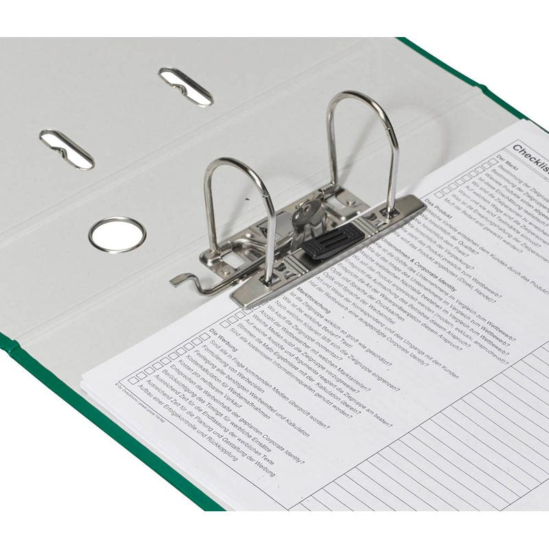 DONAU Klassik Ordner grün Karton 5,0 cm DIN A4