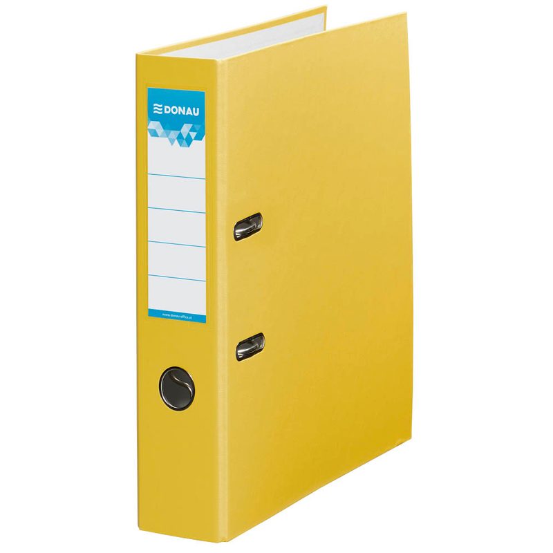 DONAU Klassik Ordner gelb Karton 5,0 cm DIN A4