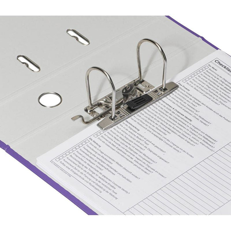 DONAU Klassik Ordner lila Karton 5,0 cm DIN A4