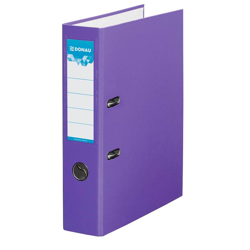 DONAU Klassik Ordner lila Karton 5,0 cm DIN A4