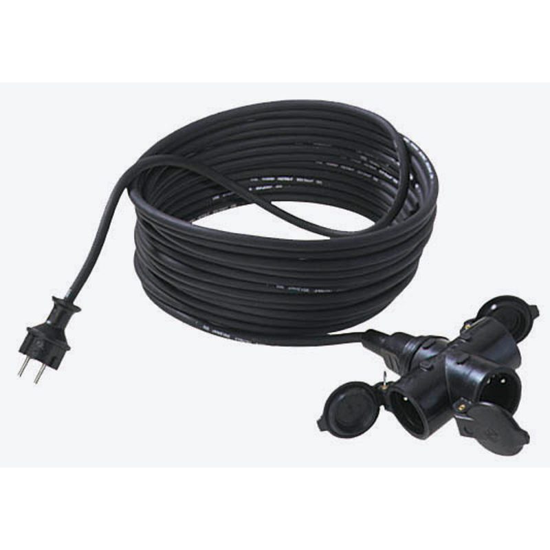 BACHMANN Verlängerungskabel 10,0 m schwarz