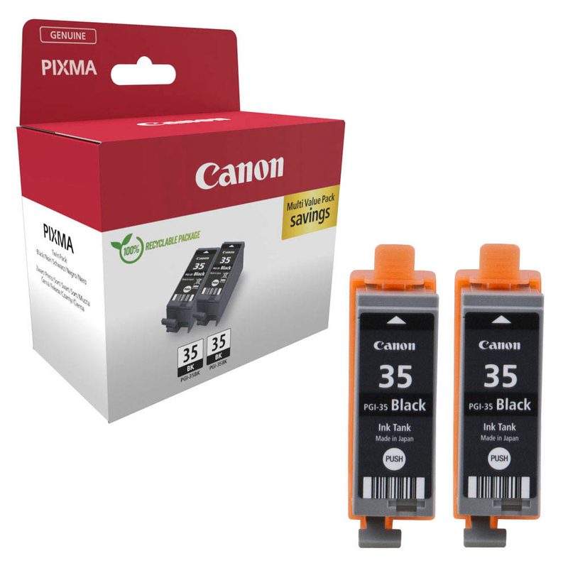 Canon PGI-35 BK Twin-Pack  schwarz Druckerpatronen, 2er-Set