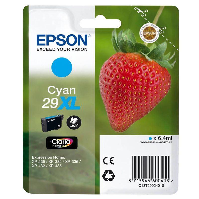 EPSON 29XL / T2992XL  cyan Druckerpatrone