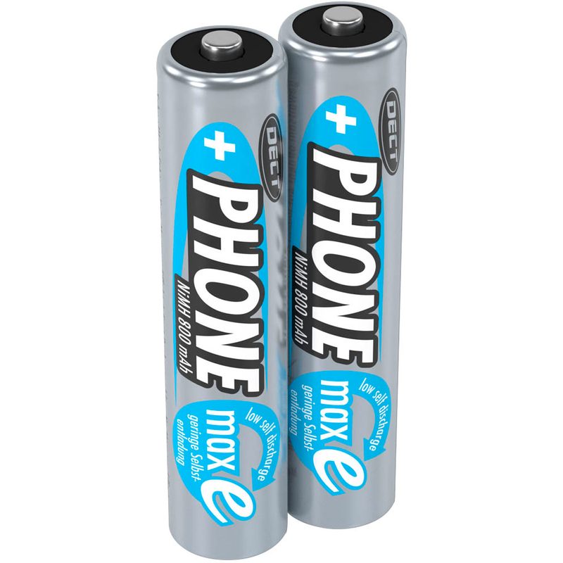 2 ANSMANN Akkus DECT Micro AAA 800 mAh