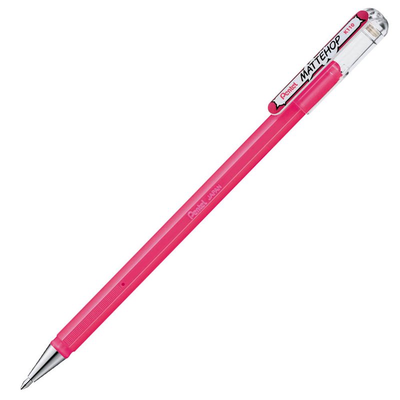 Pentel Mattehop Gelschreiber 0,5 mm, Schreibfarbe: pink, 1 St.