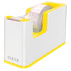 thumb-LEITZ Tischabroller WOW Duo Colour perlweiß/gelb