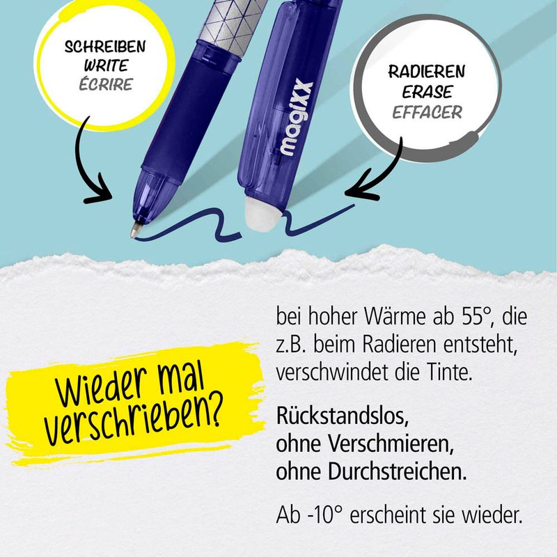 ONLINE® magiXX Classic Gelschreiber schwarz/silber 0,7 mm, Schreibfarbe: schwarz, 1 St.