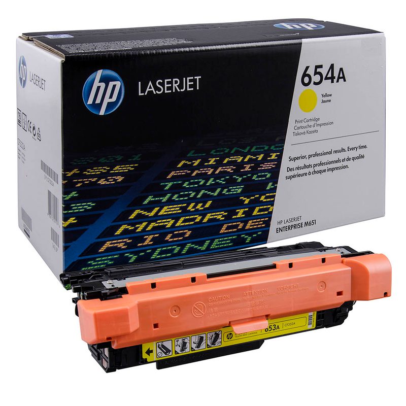 HP 654A (CF332A) gelb Tonerkartusche