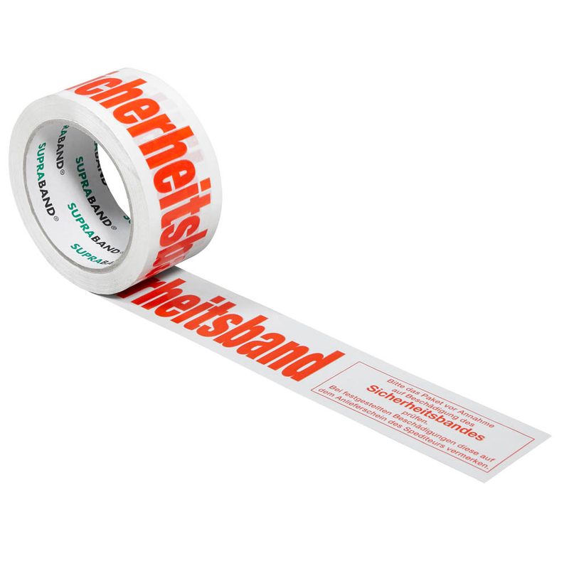SUPRA Warnklebeband Sicherheitsband rot/weiß 50,0 mm x 66,0 m 1 Rollen