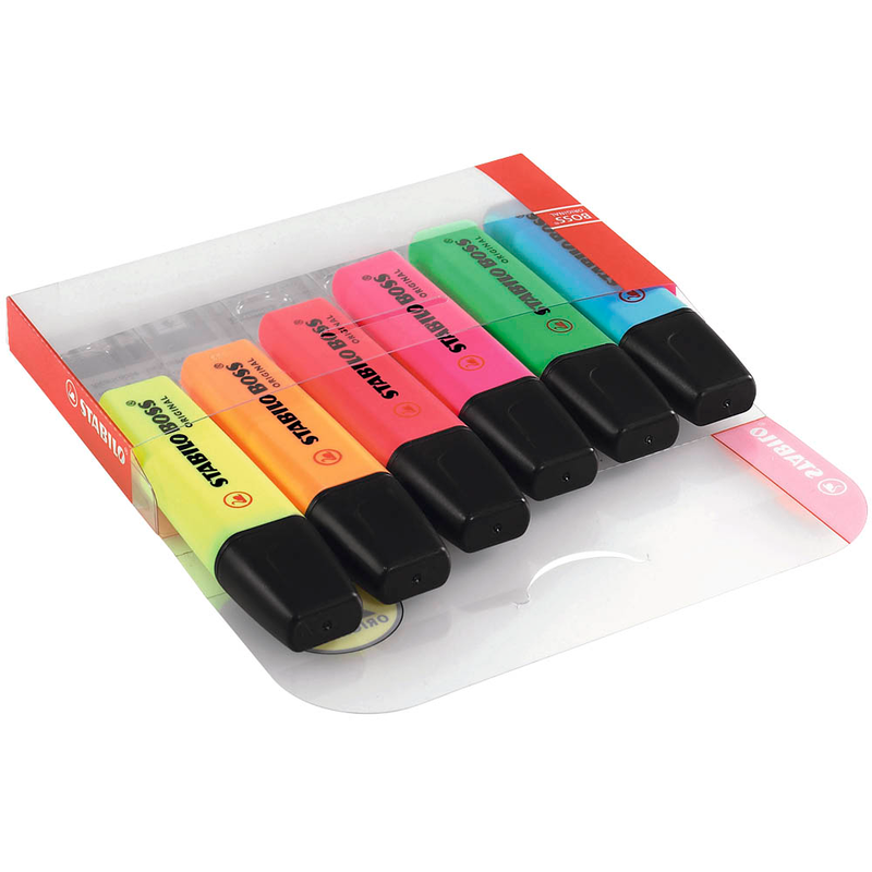 STABILO BOSS ORIGINAL Textmarker farbsortiert, 6 St.