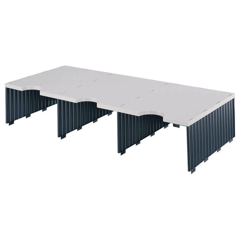 styro Sortierstation Styrodoc Jumbo Aufbaueinheit grau/schwarz mit 3 Fächer