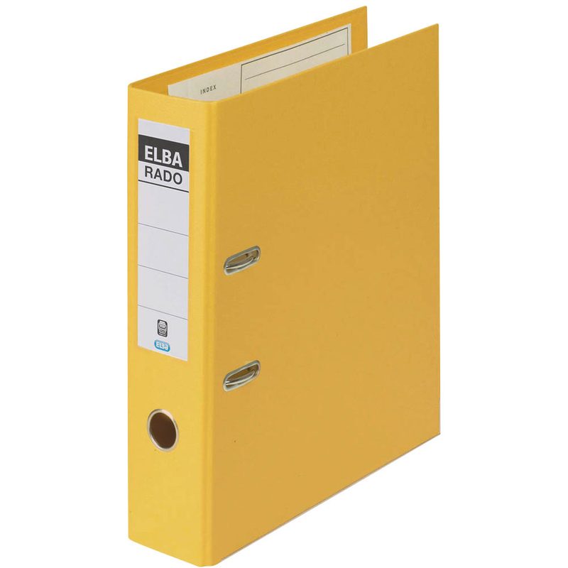 ELBA rado plast Ordner gelb Kunststoff 8,0 cm DIN A4