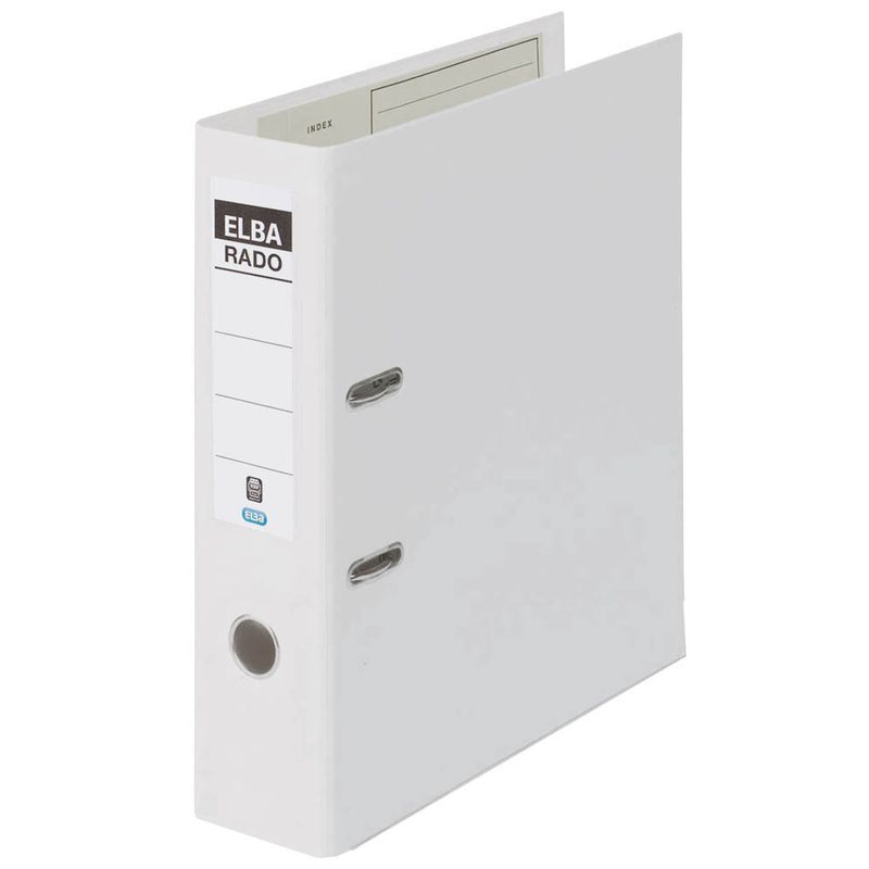 ELBA rado plast Ordner weiß Kunststoff 8,0 cm DIN A4