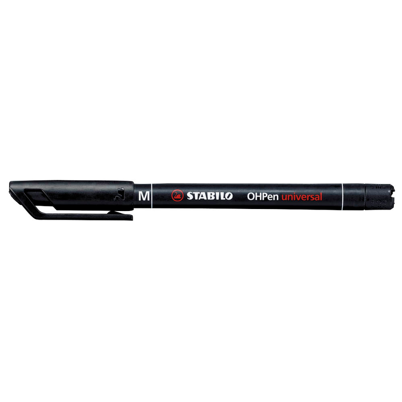 10 STABILO OHPen universal Folienstifte schwarz 1,0 mm permanent