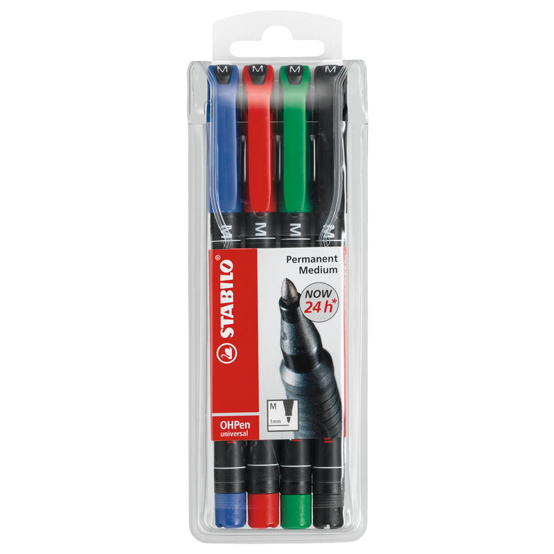 STABILO OHPen universal Folienstifte-Set farbsortiert permanent 4 St.
