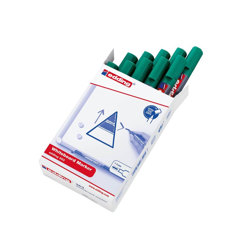 edding 363 Whiteboard-Marker grün 1,0 - 5,0 mm, 10 St.