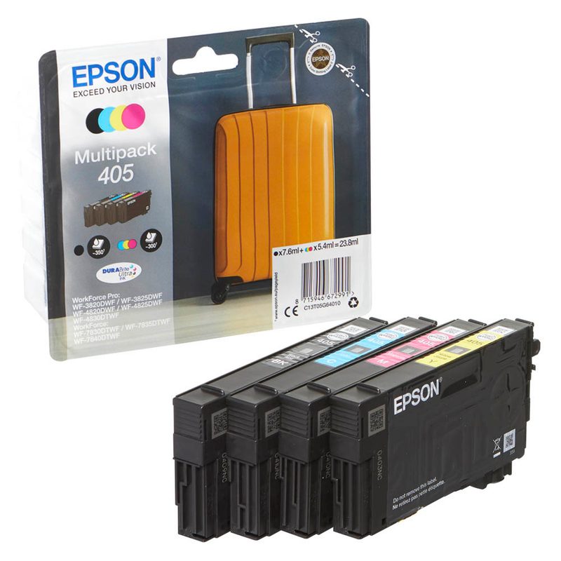EPSON 405 / T05G6  schwarz, cyan, magenta, gelb Druckerpatronen, 4er-Set