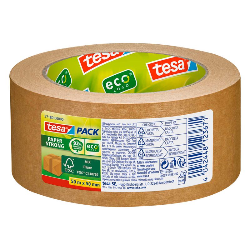 tesa Packband tesapack® Paper braun 50,0 mm x 50,0 m 1 Rolle