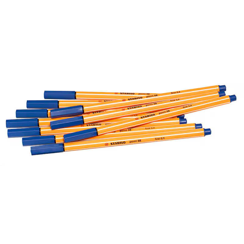 STABILO point 88 Fineliner blau 0,4 mm, 10 St.