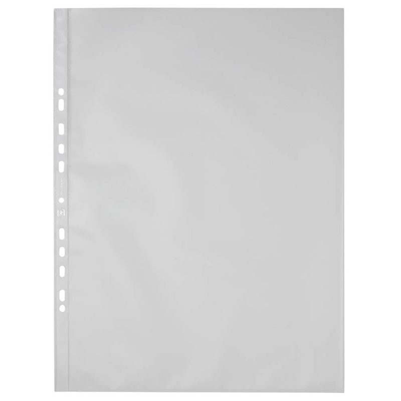 25 OXFORD Prospekthüllen DIN A3 transparent genarbt 0,09 mm