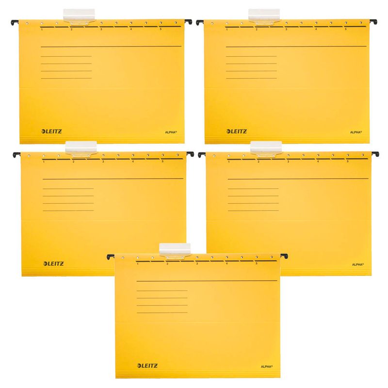 5 LEITZ Hängemappen ALPHA® 1985 gelb