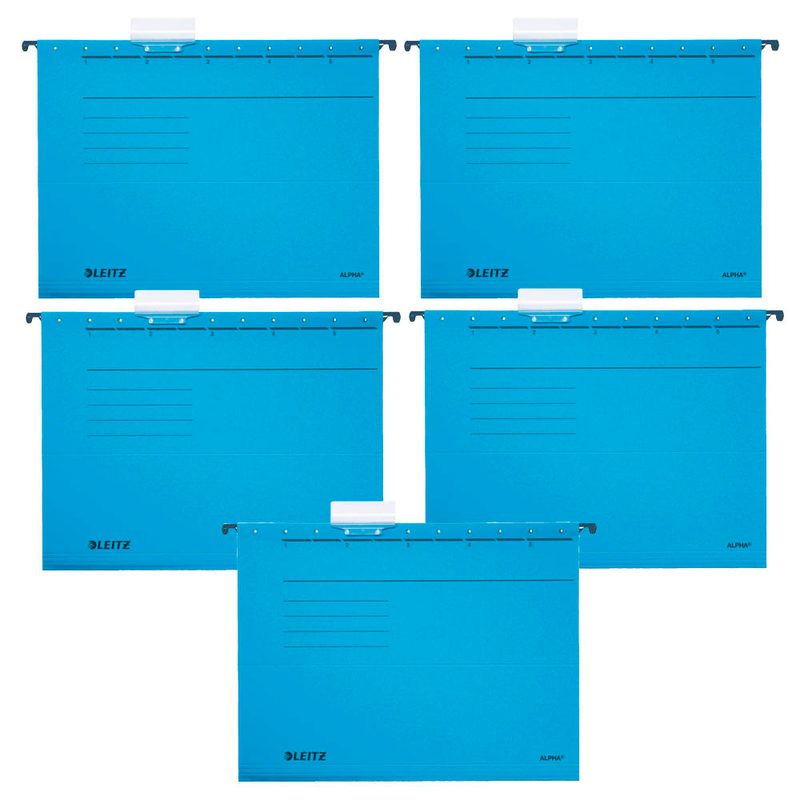 5 LEITZ Hängemappen ALPHA® 1985 blau