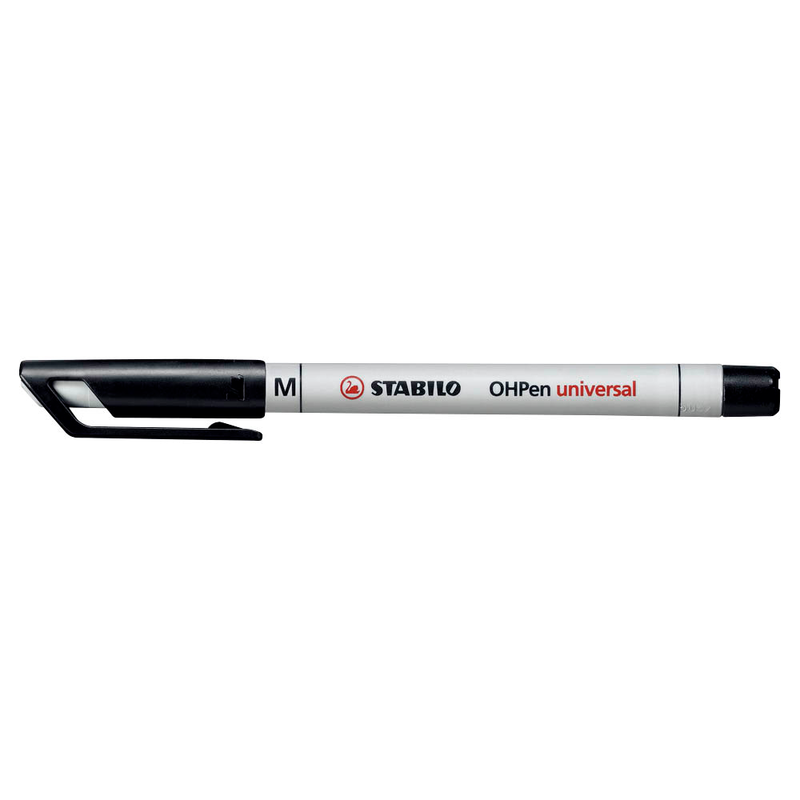 10 STABILO OHPen universal Folienstifte schwarz 1,0 mm non-permanent